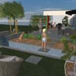 Heiby 3D plan Wissembourg Haguenau Soultz sous forets - aménagements extérieurs pavage enrobé plantation paysagiste terrasse alsace store bois fontaine jardin paysage