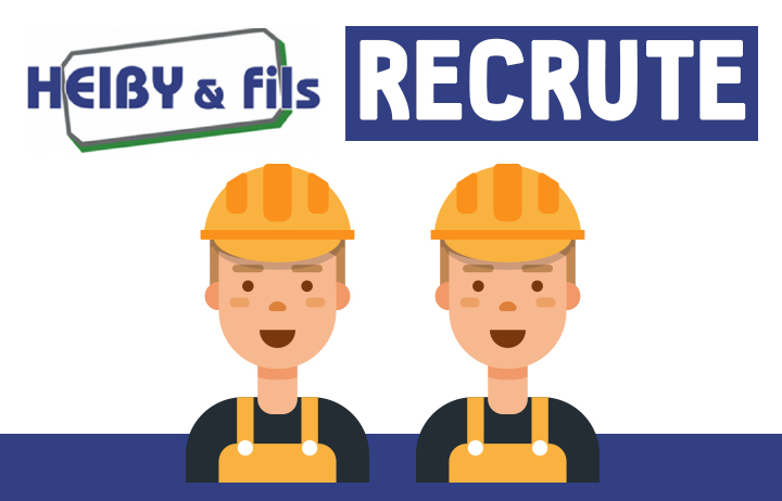 Heiby recrute Wissembourg Haguenau Soultz sous forets - aménagements extérieurs pavage enrobé piscine plantation paysagiste escalier flottant